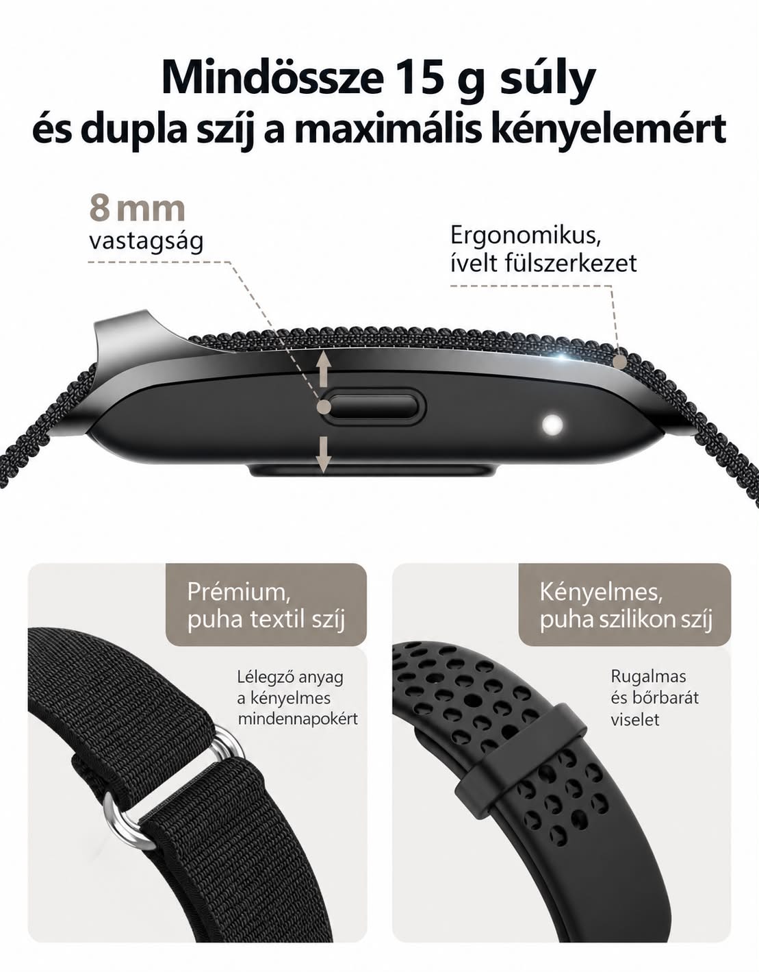 VYTA BAND - Kijelző nélküli okos karkötő
